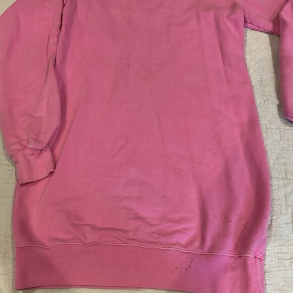 Cotton Citizen Dress backless XS Pink Cotton Sweater Mock Crew Neck Open Back - Picture 3 of 11